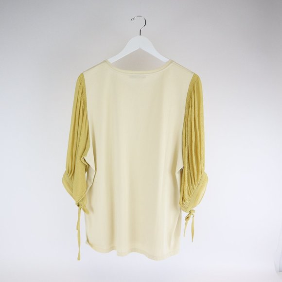 Dorothee Schumacher Surprising Allure Green Mix O-Neck Top - Picture 3 of 5